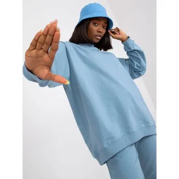 Dámská mikina Dámská mikina s kapucí bavlněná WENDY modrá