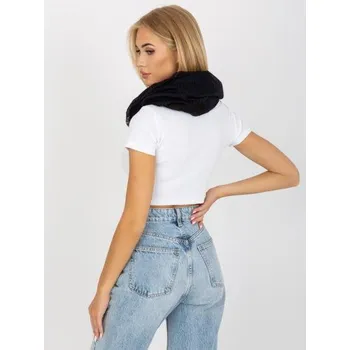 Šála Dámská šála s motivy zvířat ABBIE černo-modrá