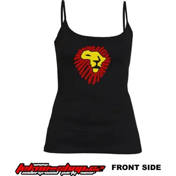 TEKNOSHOP AFRIKA LION dnb tílko s potiskem dámské M černé