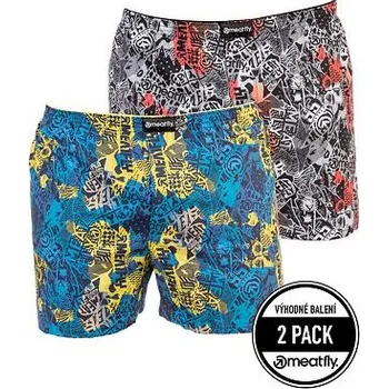 Pánské spodní prádlo Meatfly pánské trenýrky Agostino B - Mosh | Šedá | Velikost M