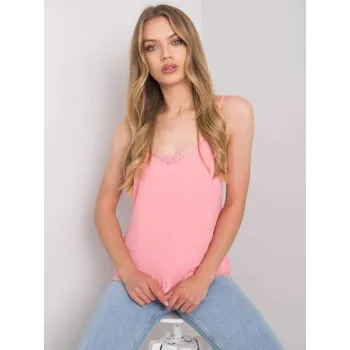 Dámský top krajkový LEYLA světle růžový