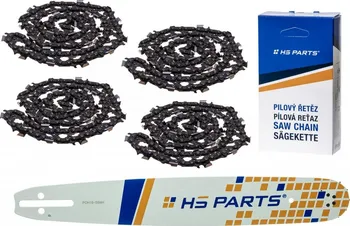 Pilová lišta HS Parts ASRQ406615 vodicí lišta 40 cm + 4x pilový řetěz