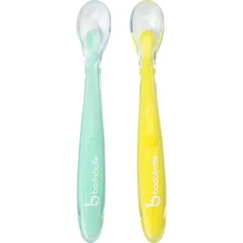 Příbor BADABULLE silikonové lžičky, 2 ks