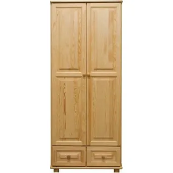 Šatní skříň ImportWorld Šatní skříň z masivu Ludvík věšák (Barva dřeva: Borovice)
