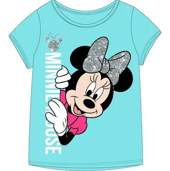 Disney - Minnie Dětské tričko - tyrkysová | Minnie Mouse Barva: Modrá, Velikost: 122