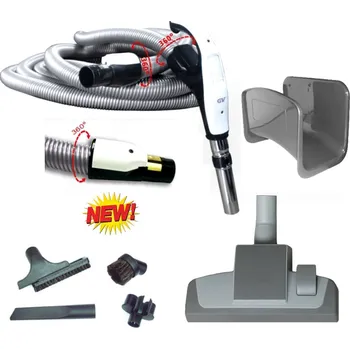 Vysavač Centrální vysavače Praha - Sada na pevné podlahy - 27 cm s hadicí s vypínáním 7m