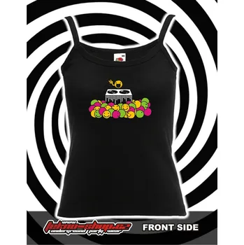 TEKNOSHOP Smilies Party tekno tílko s potiskem dámské L černé