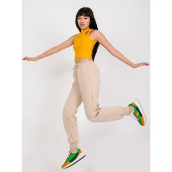 Dámské tepláky basic se šňůrkou JULIA béžové