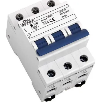 Jistič 01-3020202B EV Jistič EV-6J (6 kA) 3P B 20A, Bonega