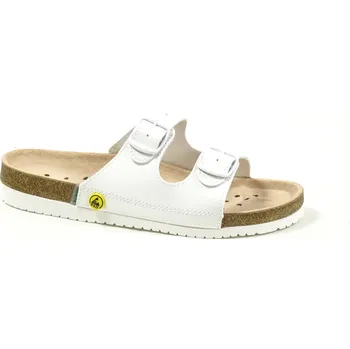 Pánská sportovní obuv Santé ESD/N/22/10/E pánské zdravotní profi pantofle bílé Velikost: 46