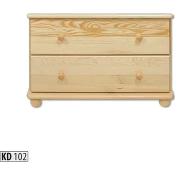 Ložnice ImportWorld Komoda Curt masiv v55 x š80 x h47 cm (Barva dřeva: Dub)