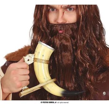 Karnevalový doplněk Guirca Fiestas Španělsko Vikingský roh s držátkem
