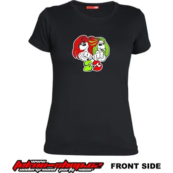 TEKNOSHOP Ufo Pair 23 tekno tričko s potiskem dámské S žluté