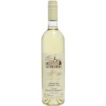 Víno Cuvée PÁLAVA + AURELIUS MZV polosuché ČR 0,75l 12% - vinařst.Procházka Valtice