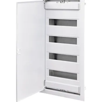 Rozvaděč 001101028 ECG56 Rozvodnice plastová pod omítku, plechová dvířka bílá, IP40, 48+8M, ETI