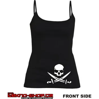 TEKNOSHOP Pirate tekno tílko s potiskem dámské L červené