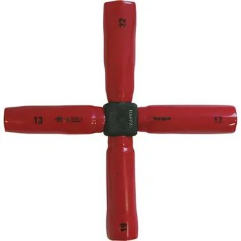 Klíč 110074 Klíč křížový VDE, WS 11-12-13-17, Haupa