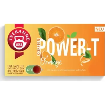 TEEKANNE OVOCNÝ ČAJ S KOFEINEM POWER-T ORANGE NĚMECKO!
