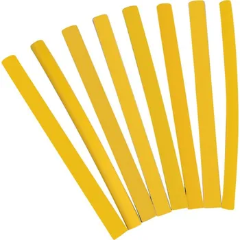 elektrický kabel 267274 Bužírka teplem smršťovací 2:1, žlutá, 2,5 - 1 mm, 1,2 m, Haupa