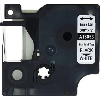 Počítač KOMPATIBILNÍ PÁSKA DYMO 18053 S0718280 BÍLÁ/ČERNÝ TISK, BUŽÍRKA, 9mm