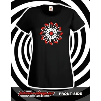 Dámské tričko TEKNOSHOP Flower tekno tričko s potiskem dámské XS černé