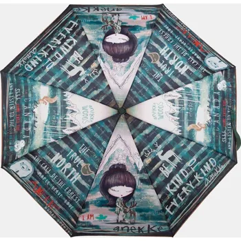 Deštník Dámský automatický deštník 35600-313 Anekke zelený, multicolor