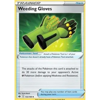 Karetní hra Pokémon CRE 155/198 Weeding Gloves - Chilling Reign Stav: Near Mint, Verze: REVERSE HOLO