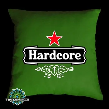 Dekorativní polštářek TEKNOSHOP HARDCORE tekno polštářek s potiskem oranžový