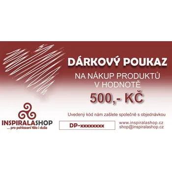 Dárkový potravinový koš INSPIRALA DÁRKOVÝ POUKAZ 500,- Kč