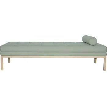 Taburet Podnožka Kelian DT29 Barva nohou: Vieux Bois, Sametové čalounění: Olive, Přírodní látka: Darkbrown