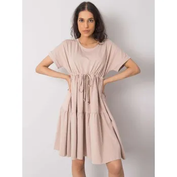 Dámské šaty Dámské šaty Sebille RUE PARIS béžové