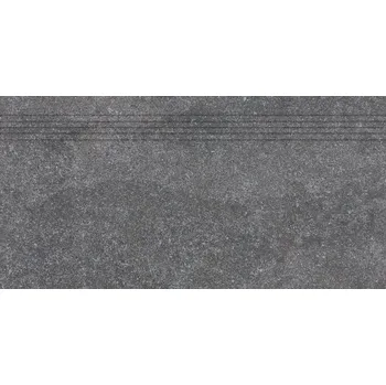 Obklad Kaamos, schodovka, 30x60 cm, černá