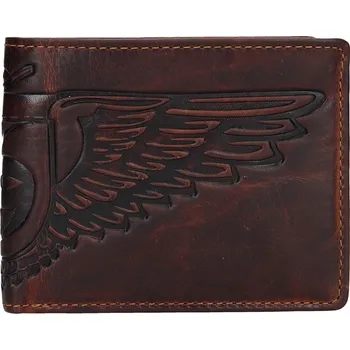 Peněženka Pánská kožená peněženka Lagen - křídla hnědá