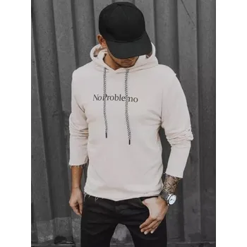 Pánská mikina Pánská mikina s kapucí NO PROBLEMO hnědá