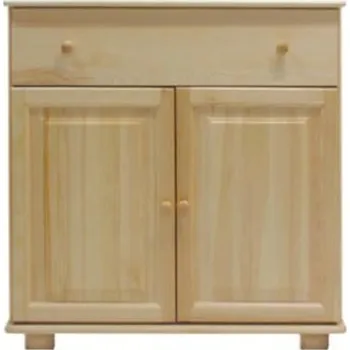 Nábytek ImportWorld Komoda Bedřich - v100 x š100 x h47 cm (Barva dřeva: Bílá)