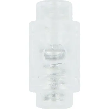 Brzdička plastová průhledná malá, barva Průhledná