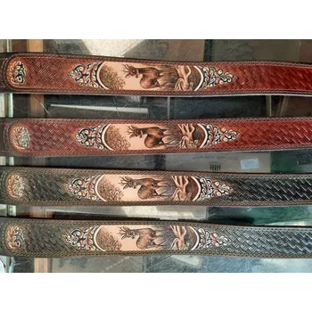 Příslušenství pro sportovní střelbu Řemen na zbraň ručně zdobený srnec II