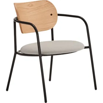 Křeslo Hnědé dubové lounge křeslo Teulat Eclipse