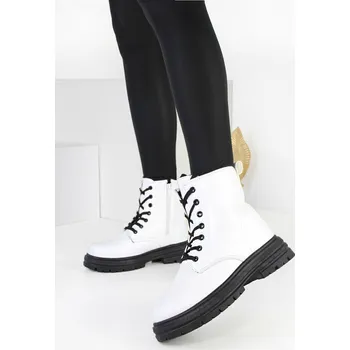 Dámská zimní obuv GOLL Kotníkové bílé boty D2218-2WH Velikost: 36