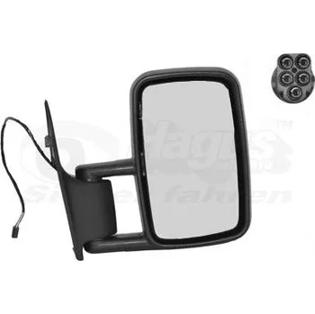 Auto zrcátko Vnější zpětné zrcátko VAN WEZEL 3075808