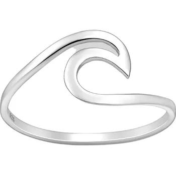 Prsten Stříbrný prstýnek VLNKA Velikost: 5/49 Ag 925/1000