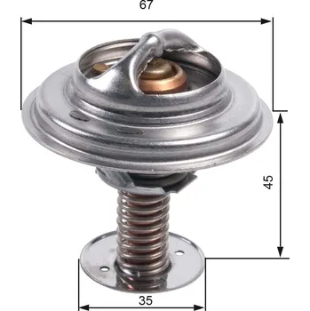 Těsnění motoru Termostat, chladivo GATES TH45682G1