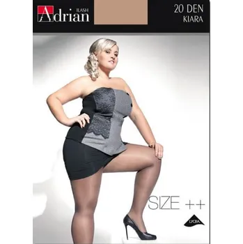 Dámské punčochy Adrian Kiara Size++ 20 DEN přírodní/béžové 6XL