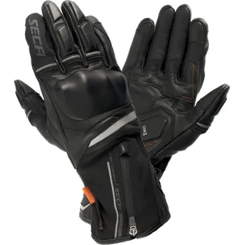 Moto rukavice Rukavice na motorku SECA Storm černé XL