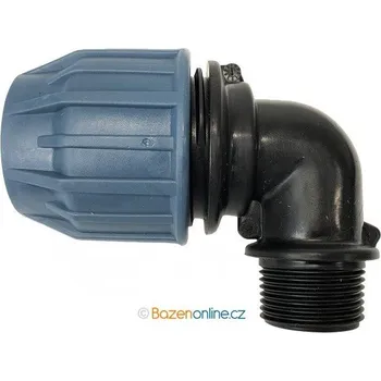 Vodovodní potrubí PE koleno 25 mm s vnějším závitem 3/4"