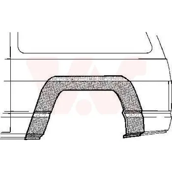 Příslušenství karosérie Boční stěna VAN WEZEL 3360146