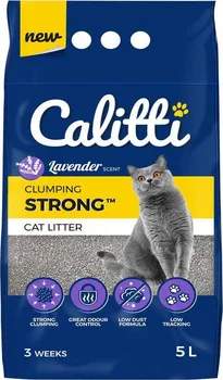 Podestýlka pro kočku Calitti Strong levandule 5 l