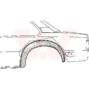 Karosérie Podběh kola VAN WEZEL 3763446