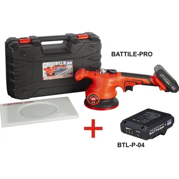Vibrátor Aku vibrátor na dlažbu s baterií a nabíječkou, Montolit BATTILE-PRO-2B