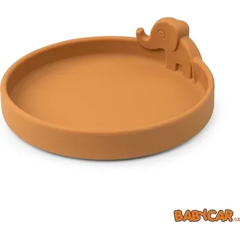 dětská jídelní sada DONE BY DEER talíř PEEKABOO ELPHEE Hořčicová DOPRODEJ!